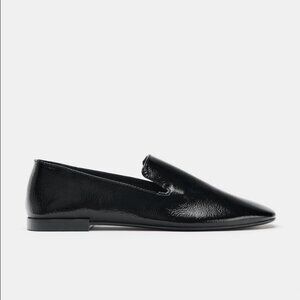Black Zara Loafers (Patent Effect)